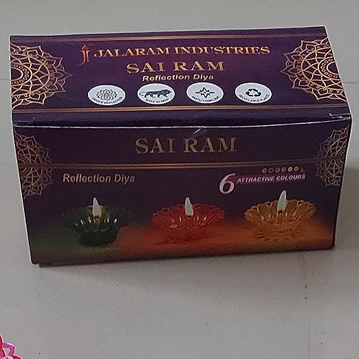 Sai Ram 3D Reflection/Shadow Oil Diva/Diya/Deepak/Dipak