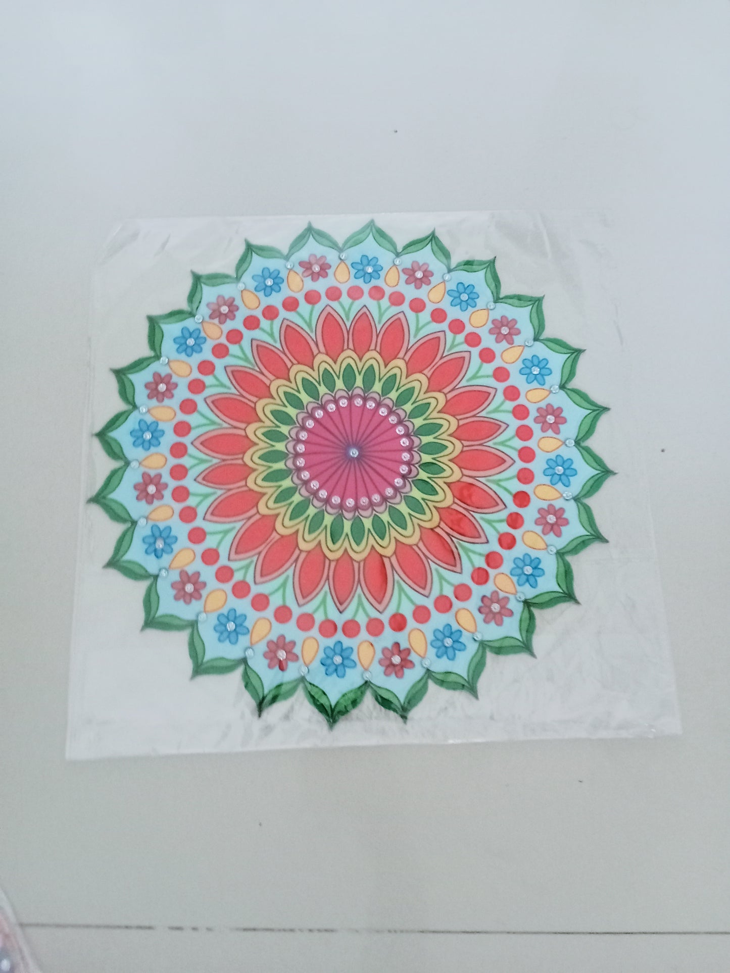 Fabric Ready rangoli washable /Decorative item