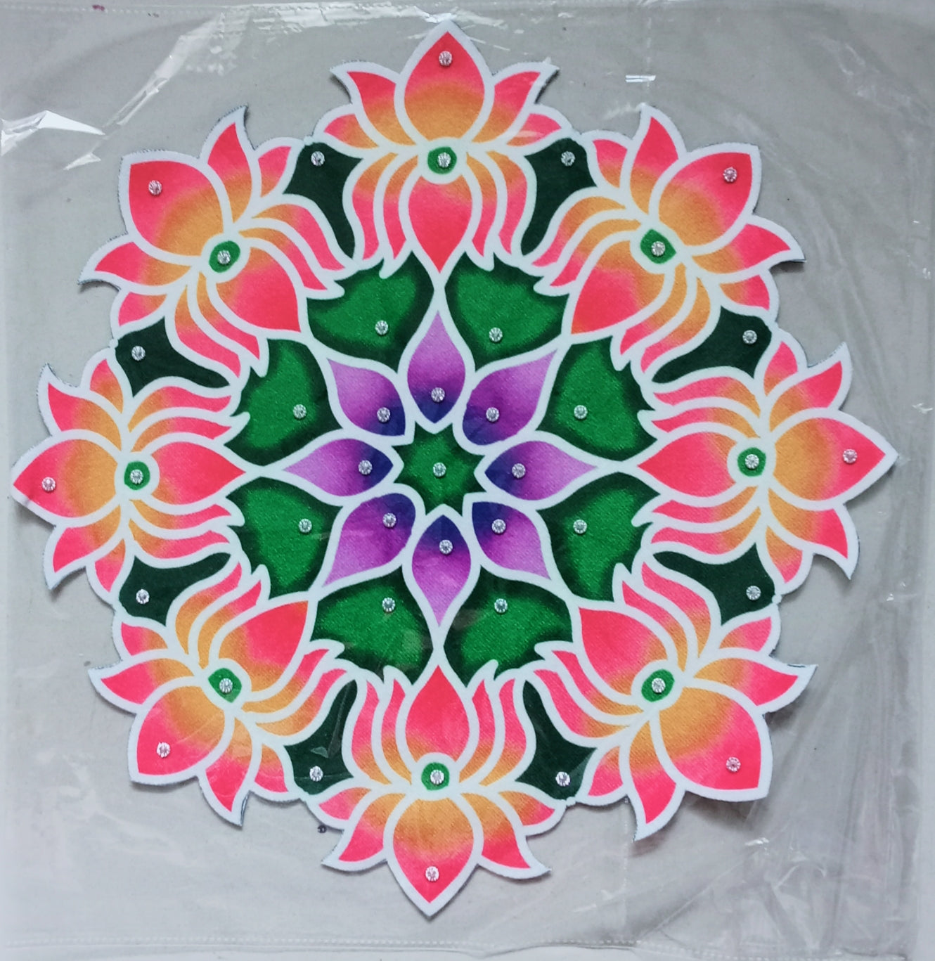 Fabric Ready rangoli washable /Decorative item