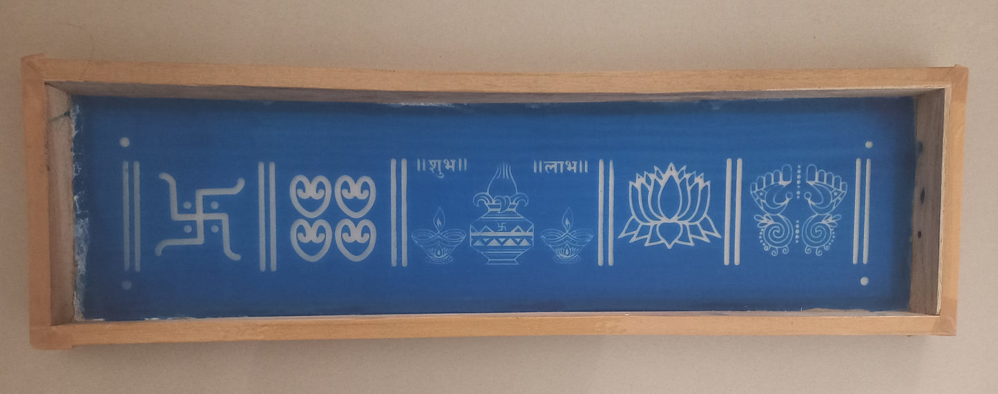 Shubh Chinay Rangoli Stencil/ Sacha