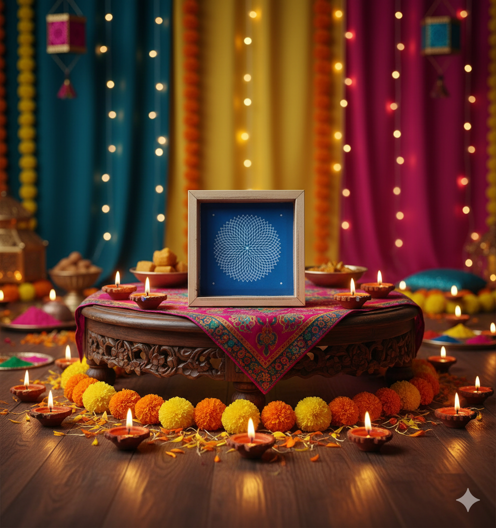 Easy to make Small size Rangoli Stencil/ Sacha