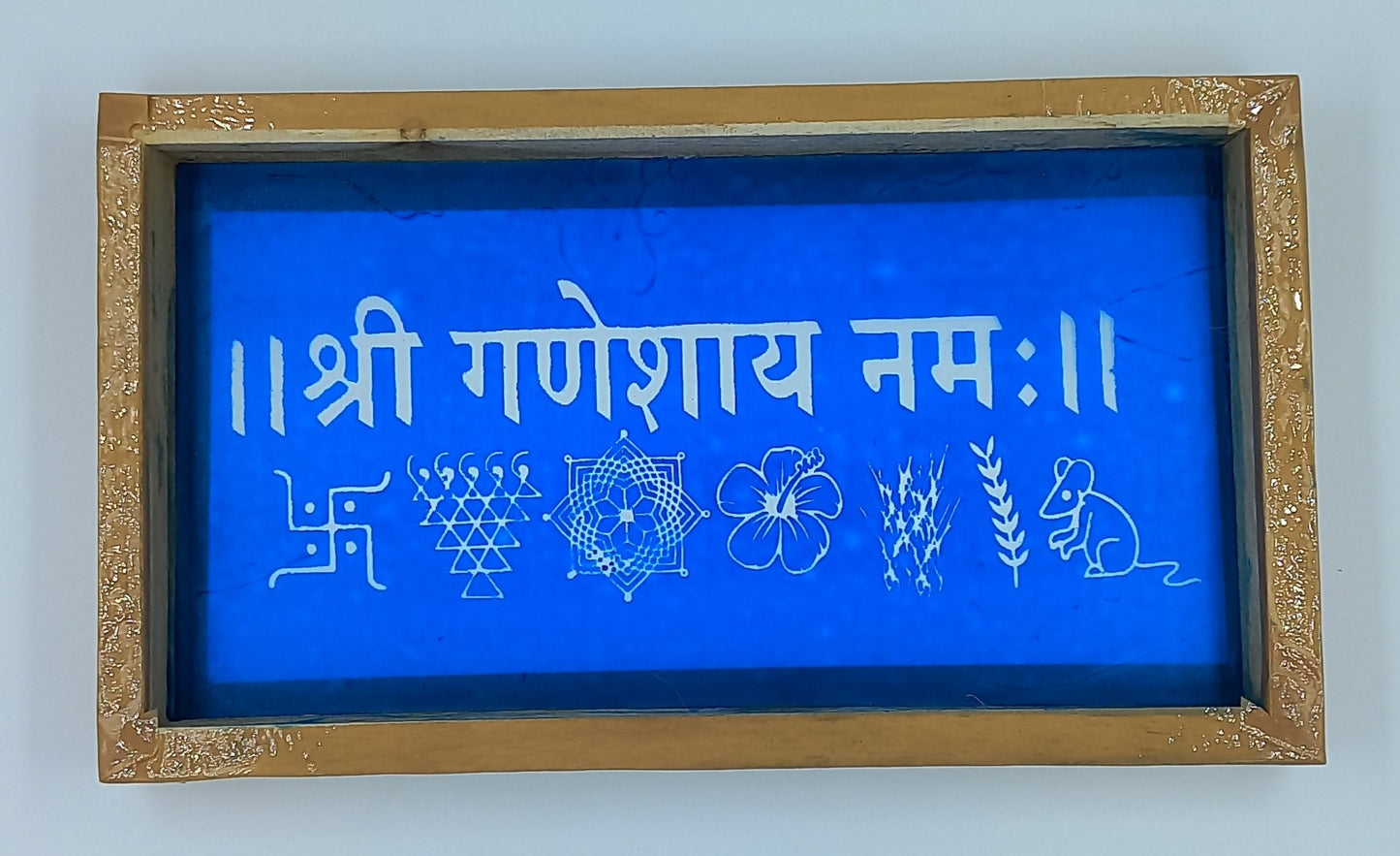 Shri Ganeshay Namha Rangoli Stencil/Sacha