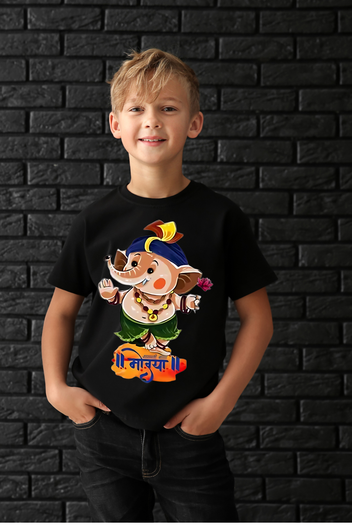 Special Bal Ganesh Theme Kids T-Shirt
