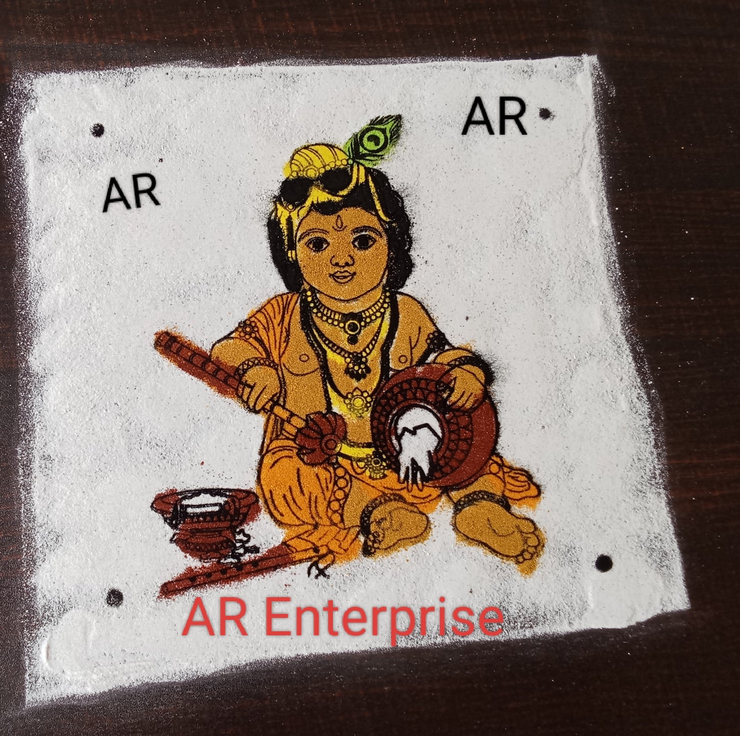 BalKrisha Rangoli Stencil /Sacha