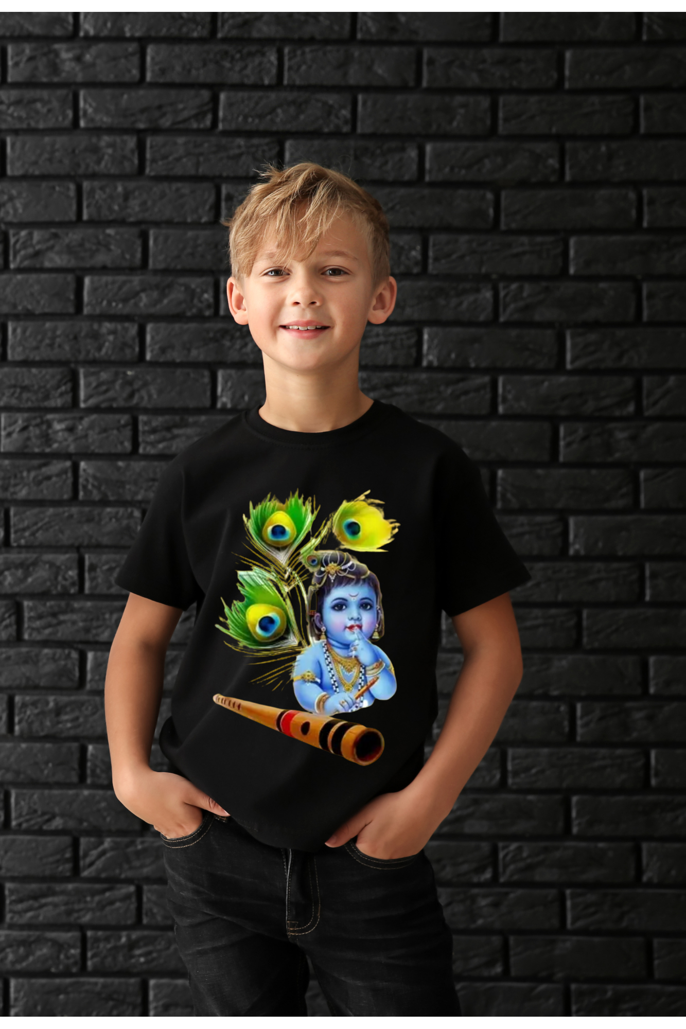 Special Krishna Theme Kids T-Shirt