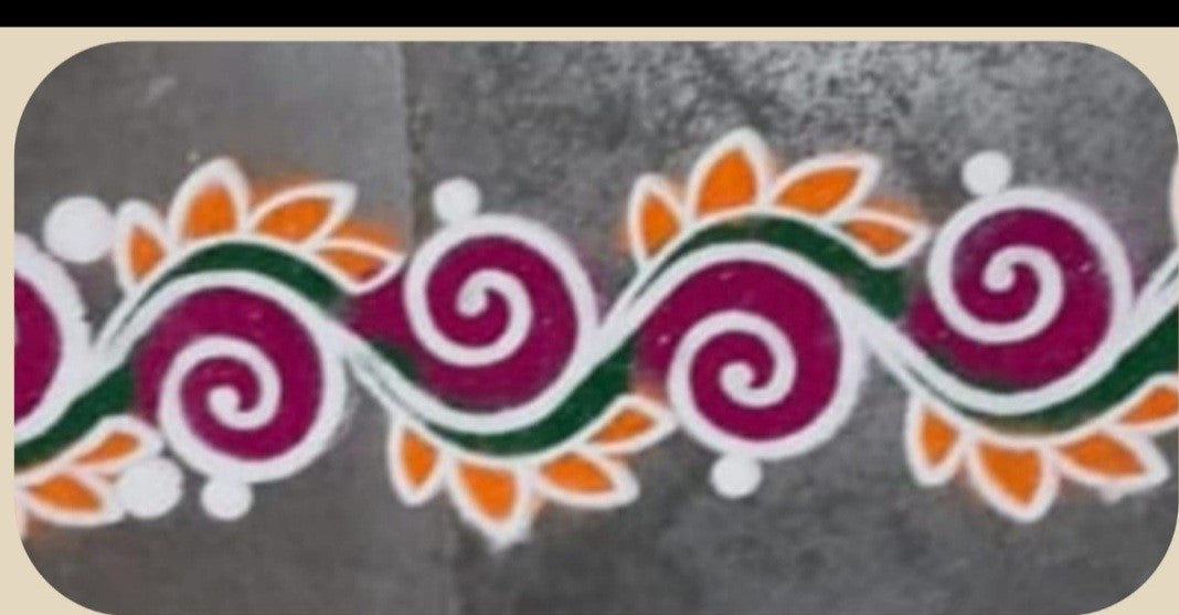 Border Rangoli Stencil / Sacha