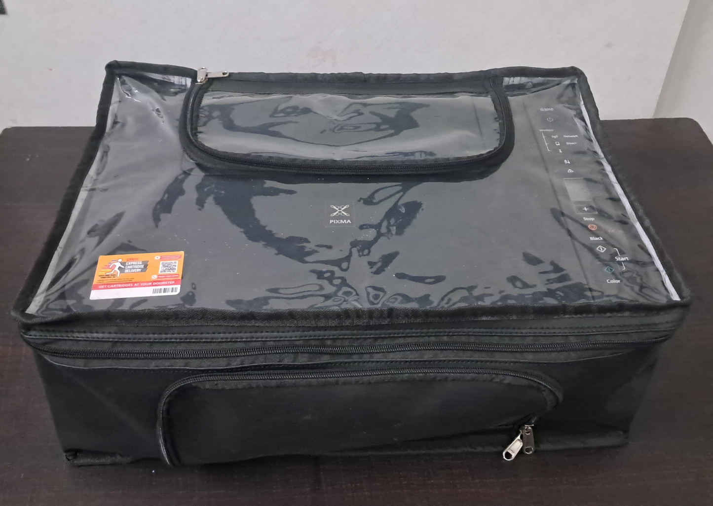 Premium Quality Printer Dust-proof Waterproof Cover with Zip | Rexin Material | Compatible with canon G3010 G2010 G3000 Series