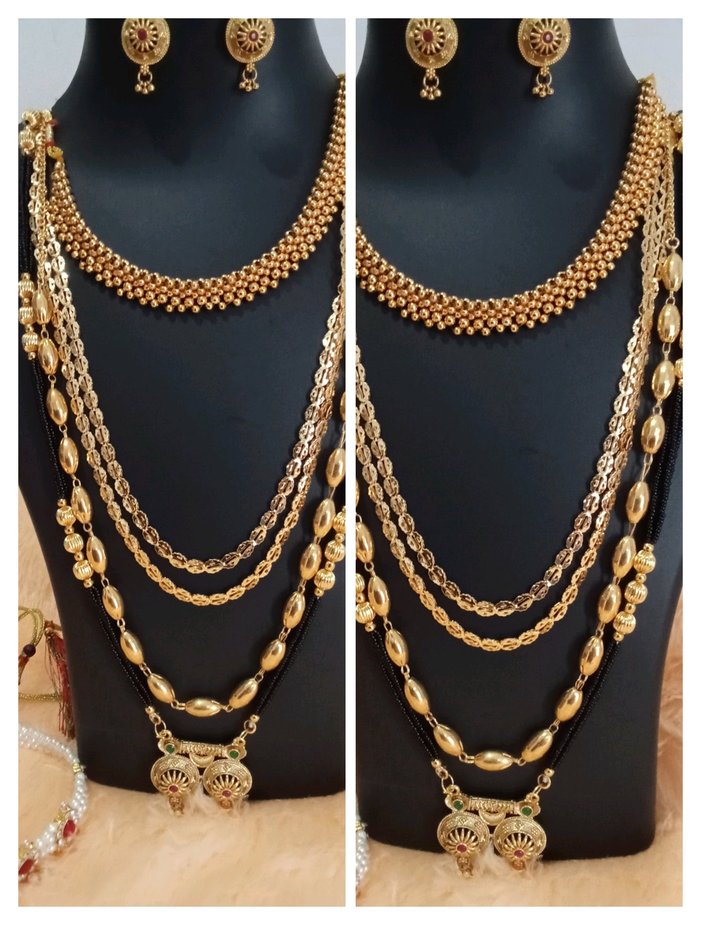 Premium quality Gauri ganpati/Mahalaxmi Jewllery Combo