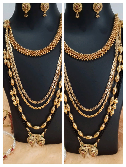 Premium quality Gauri ganpati/Mahalaxmi Jewllery Combo