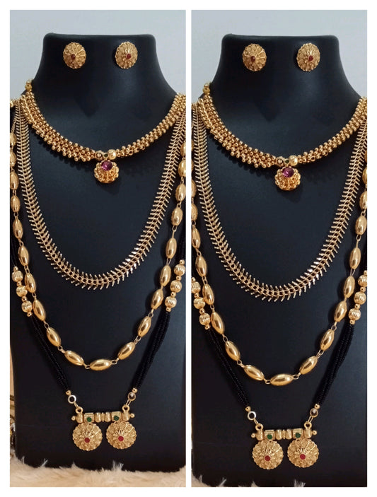 Premium quality Gauri ganpati/Mahalaxmi Jewllery Combo