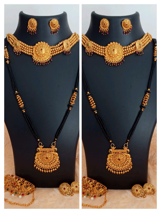 Premium quality Gauri ganpati/Mahalaxmi Jewllery Combo