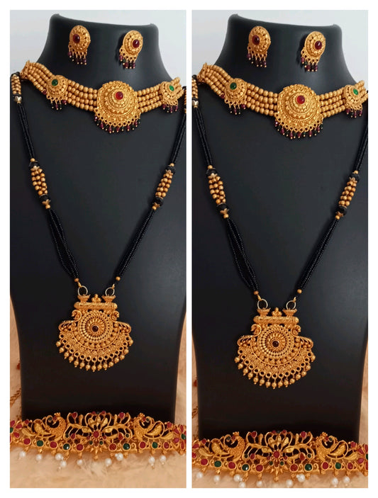 Premium quality Gauri ganpati/Mahalaxmi Jewllery Combo