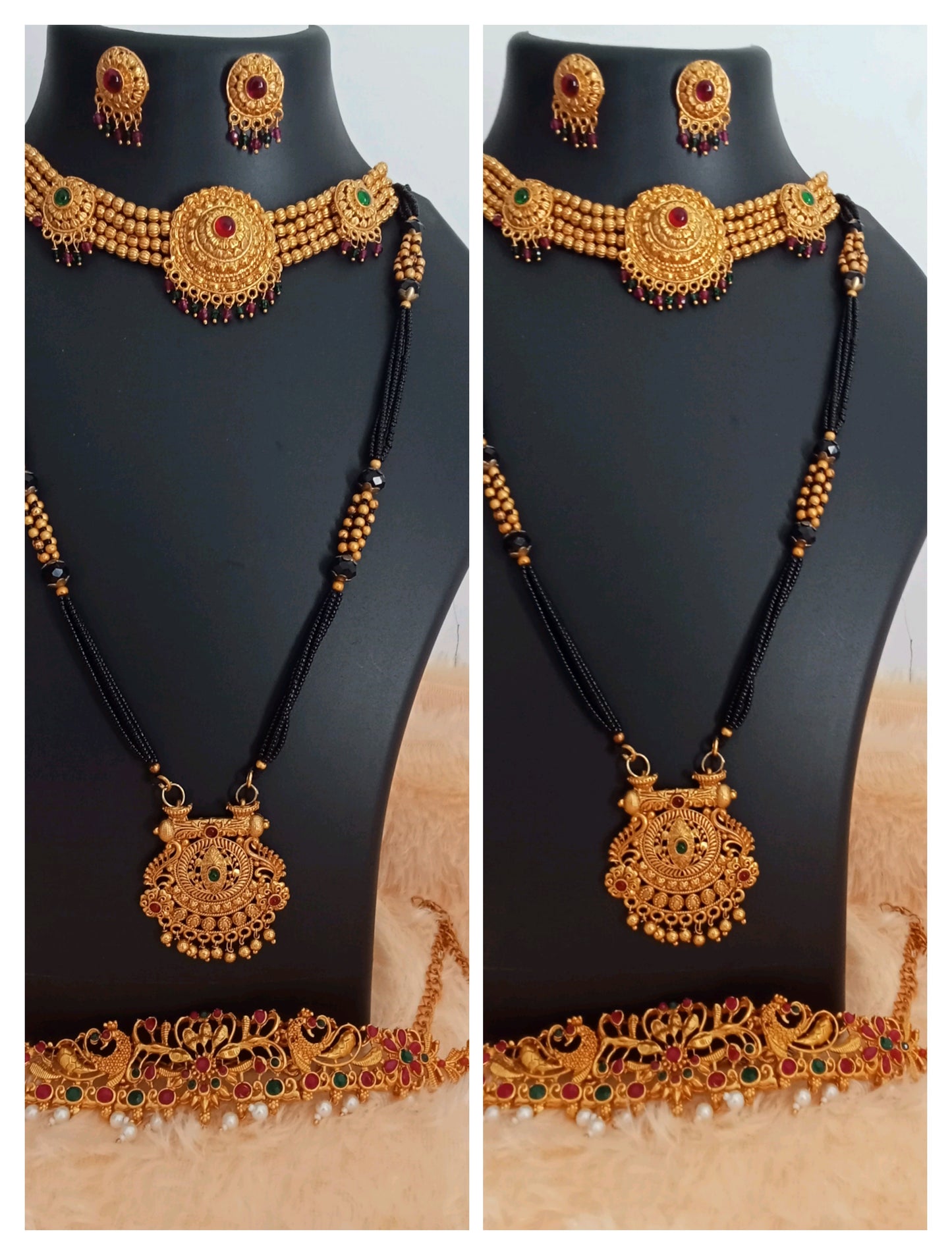 Premium quality Gauri ganpati/Mahalaxmi Jewllery Combo