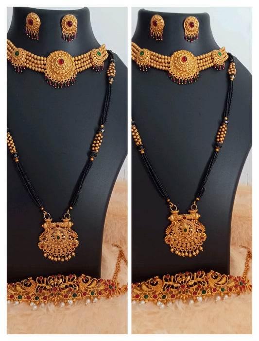 Premium quality Gauri ganpati/Mahalaxmi Jewllery Combo