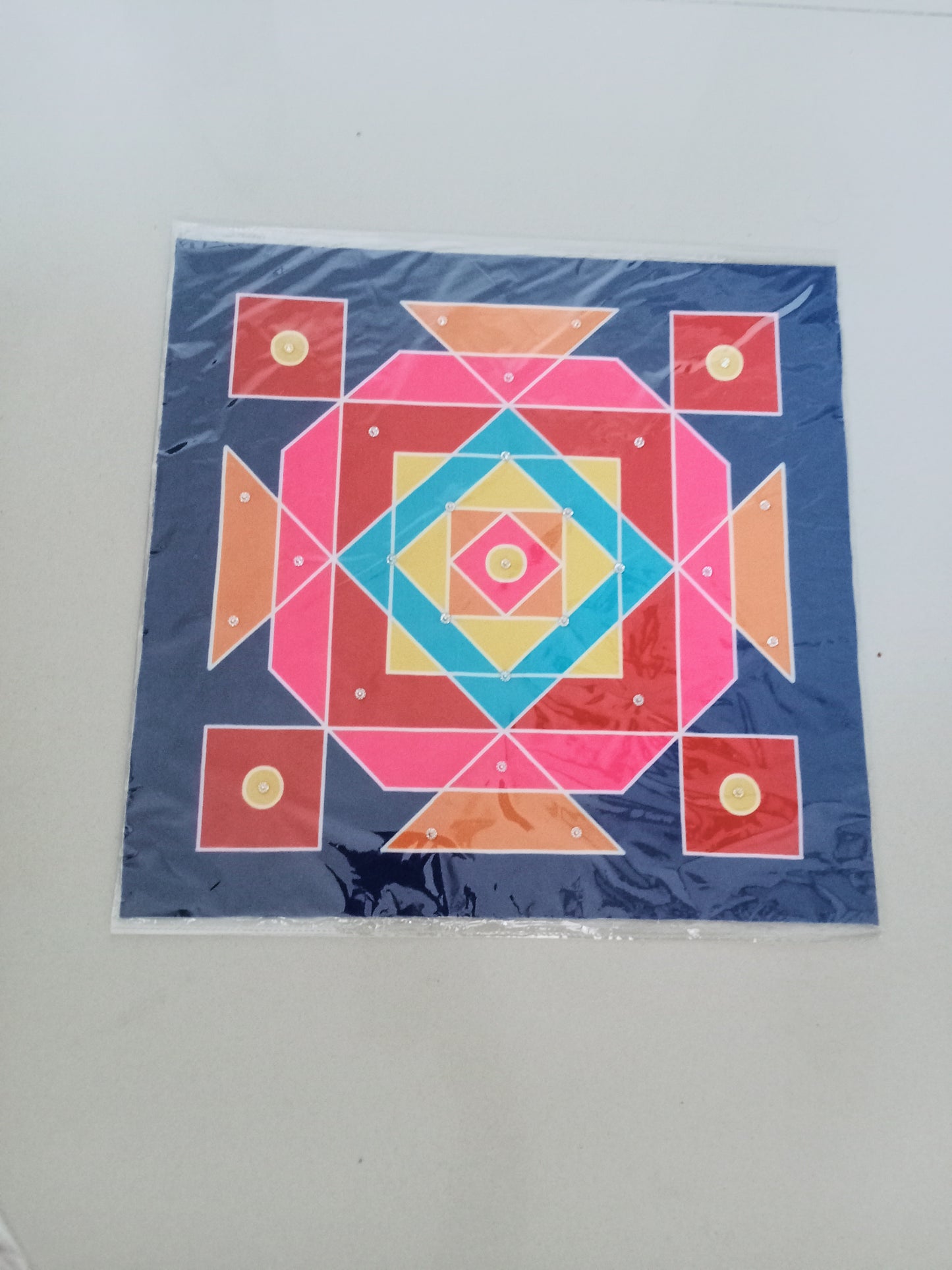 Fabric Ready rangoli washable /Decorative item