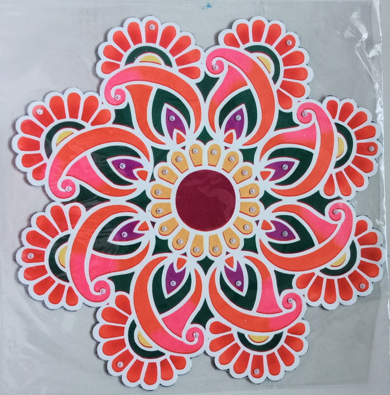 Fabric Ready rangoli washable /Decorative item