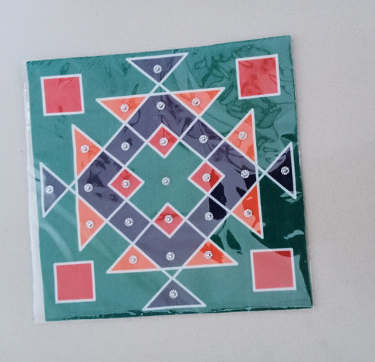 Fabric Ready rangoli washable /Decorative item