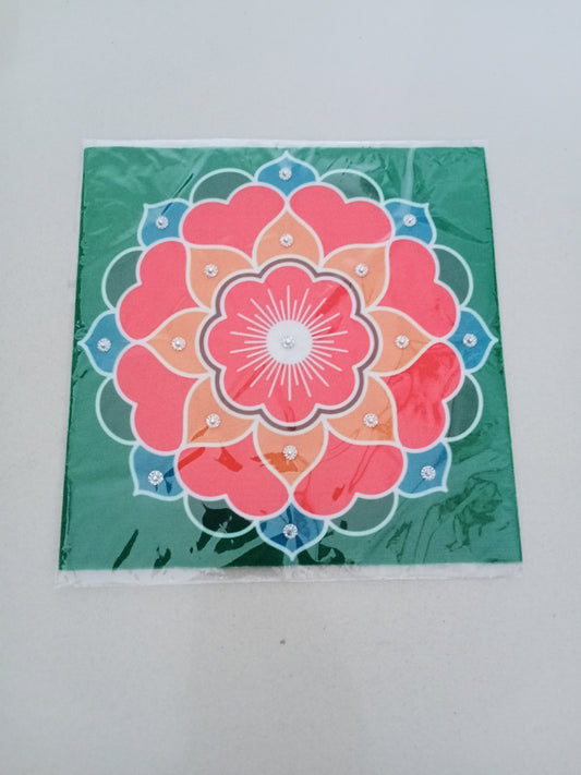 Fabric Ready rangoli washable /Decorative item