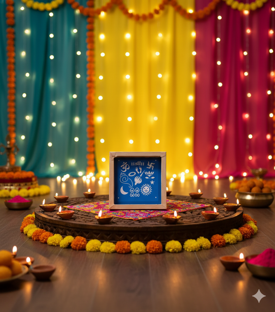 Easy to make Small size  Rangoli Stencil/ Sacha