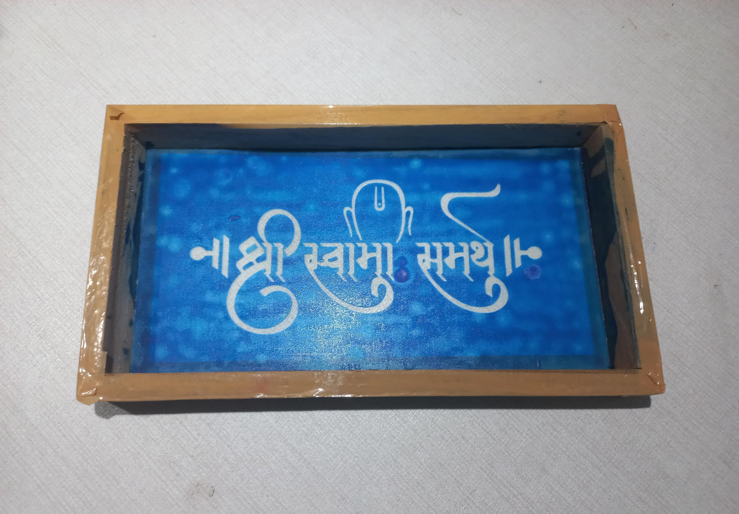 Shri Swami Samarth Naav Rangoli Stencil/Sacha