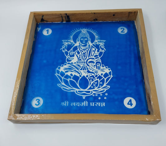 Shri Laxmi Prasan Rangoli Stencil / Sacha