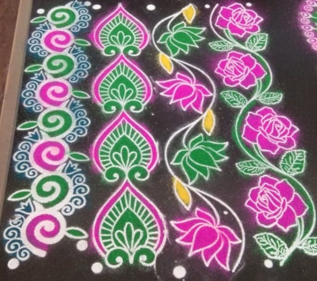 Border Rangoli Stencil/Sacha