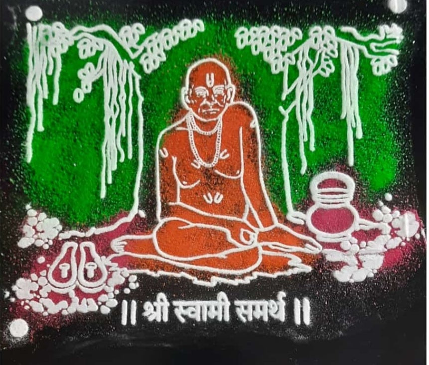 Shri Swami Samarth Rangoli Stencil / Sacha – AR Enterprise, Pune