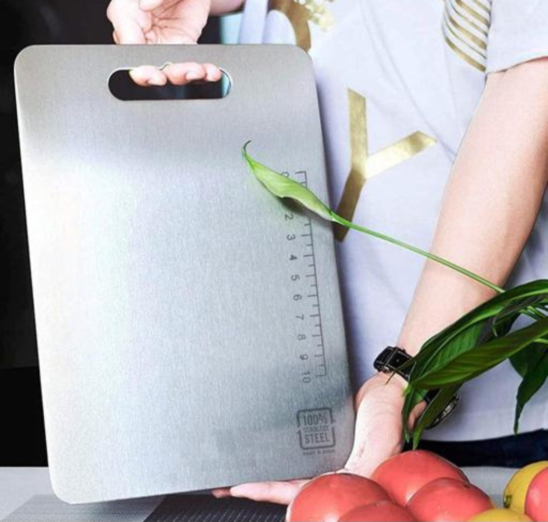 Premium Stainless Steel Multipurpose chopping and cutting Board for kitchen,vegetable & fruit cutter,heavy Durable Easy to clean  chopping and cutting board
