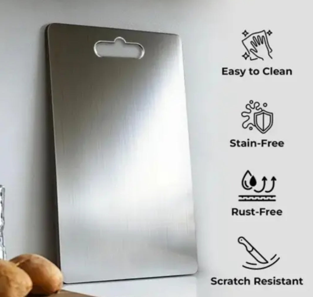 Premium Stainless Steel Multipurpose chopping and cutting Board for kitchen,vegetable & fruit cutter,heavy Durable Easy to clean  chopping and cutting board