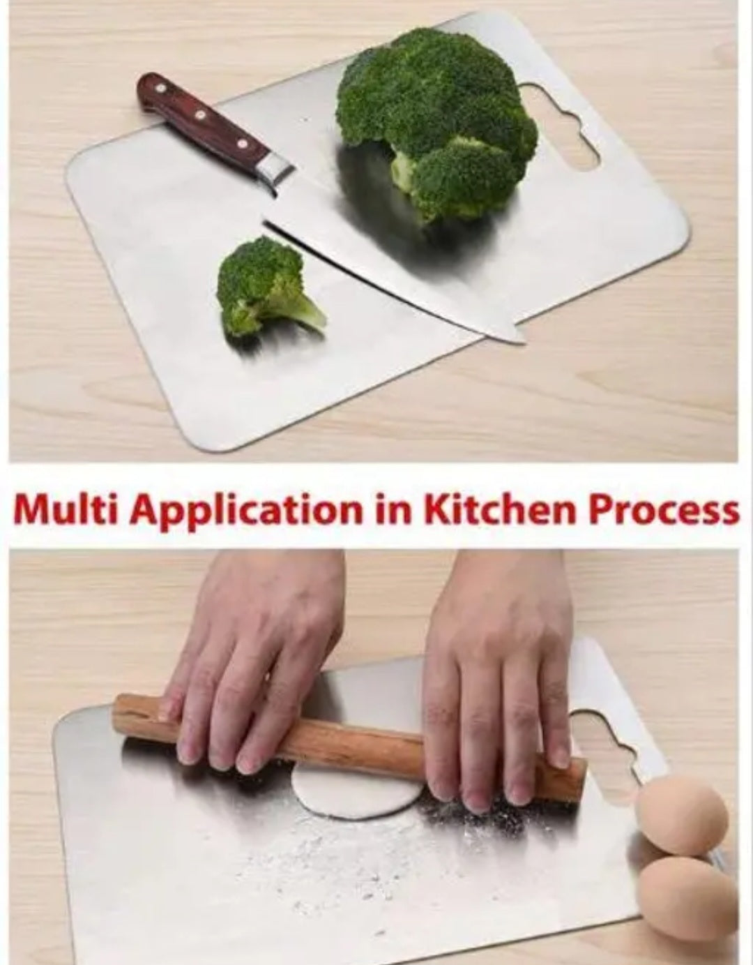 Premium Stainless Steel Multipurpose chopping and cutting Board for kitchen,vegetable & fruit cutter,heavy Durable Easy to clean  chopping and cutting board